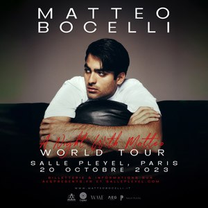 Matteo Bocelli en concert Salle Pleyel le 20 octobre 2023