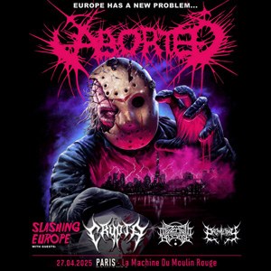 Aborted en concert à La Machine du Moulin Rouge en 2025