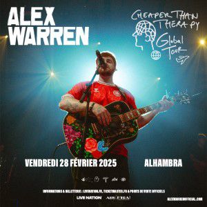 Alex Warren en concert à l'Alhambra en février 2025