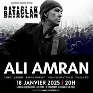 Ali Amran en concert au Bataclan en janvier 2025