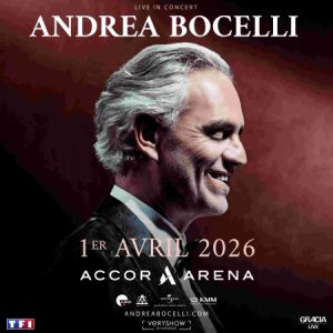 Andrea Bocelli en concert à l'Accor Arena en 2026