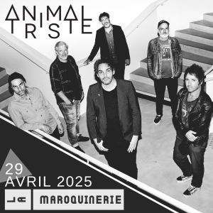 Animal Triste en concert à La Maroquinerie en avril 2025