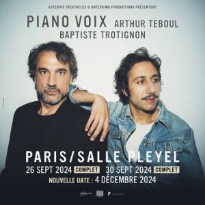 Arthur Teboul et Baptiste Trotignon Salle Pleyel en décembre 2024