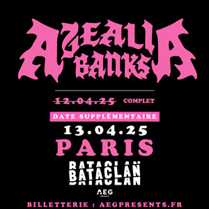 Azealia Banks à Paris - Le Bataclan, le 13 avril 2025