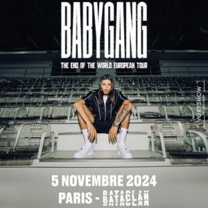 Baby Gang en concert au Bataclan en novembre 2024