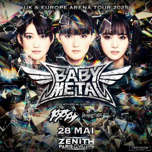 Babymetal en concert au Zénith de Paris en mai 2025