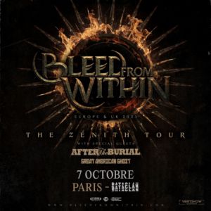 Bleed From Within en concert au Bataclan en octobre 2025