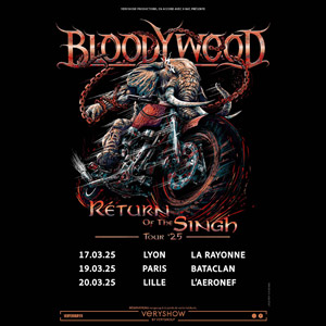 Bloodywood en concert au Bataclan en mars 2025