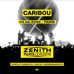 Caribou en concert au Zénith de Paris en février 2025