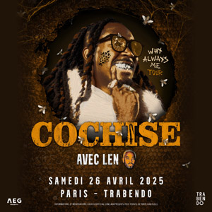 Cochise en concert au Trabendo en avril 2025