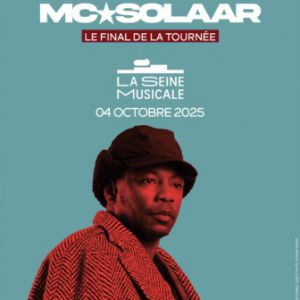 Concert Mc Solaar à Boulogne-Billancourt - La Seine Musicale, le 04 octobre 2025