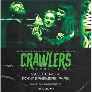 Crawlers en concert au Point Ephemere le 29 septembre 2023