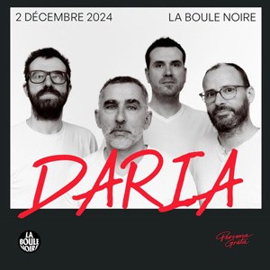 Daria en concert à La Boule Noire en décembre 2024