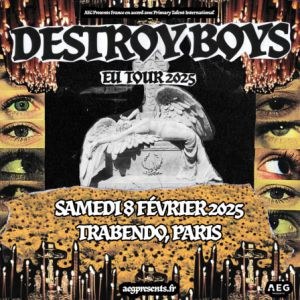 Destroy Boys en concert au Trabendo en février 2025