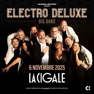 Electro Deluxe en concert à La Cigale en novembre 2025