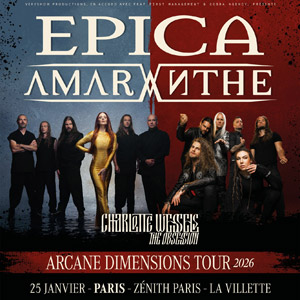 Epica et Amaranthe à Paris - Zénith de Paris, le 25 janvier 2026