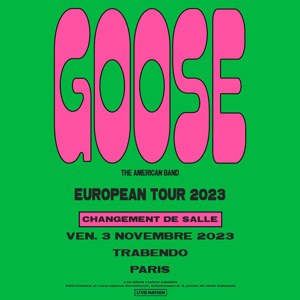 Goose en concert au Trabendo le 3 novembre 2023