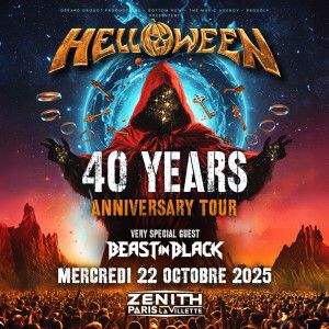 Helloween en concert au Zénith de Paris en octobre 2025