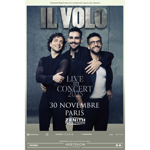 Il Volo en concert à Zénith de Paris en novembre 2025