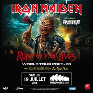 Iron Maiden en concert à Paris La Défense Arena en 2025