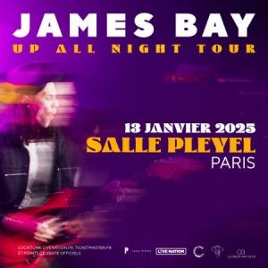 James Bay en concert Salle Pleyel en janvier 2025