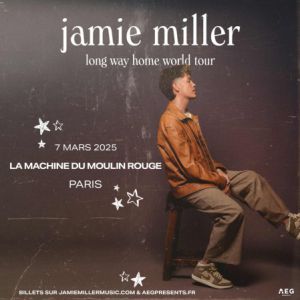 Jamie Miller en concert à La Machine du Moulin Rouge en 2025