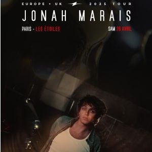 Jonah Marais à Paris - Les Etoiles, le 26 avril 2025