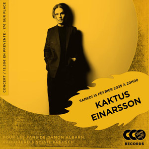 Kaktus Einarsson en concert au Supersonic Records en 2025