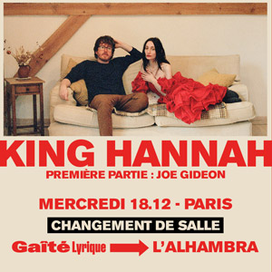 King Hannah en concert à l'Alhambra en décembre 2024