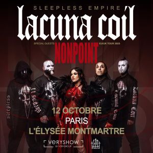 Lacuna Coil à Paris - Elysée Montmartre, le 12 octobre 2025