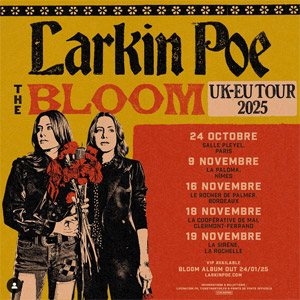 Larkin Poe en concert à la Salle Pleyel en octobre 2025