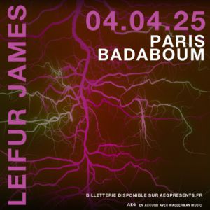 Leifur James à Paris - Badaboum, le 04 avril 2025