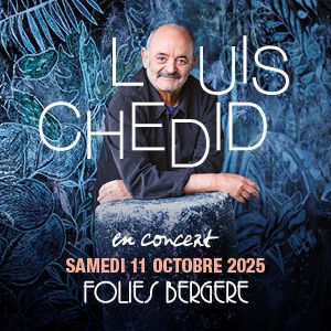 Louis Chedid en concert aux Folies Bergère en octobre 2025