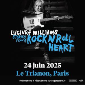 Lucinda Williams en concert au Trianon en juin 2025