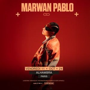 Marwan Pablo en concert à l'Alhambra en octobre 2024