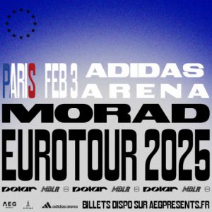 Morad en concert à l'Adidas Arena de Paris