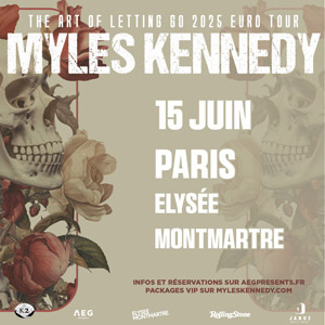 Myles Kennedy en concert à l'Elysée Montmartre en juin 2025