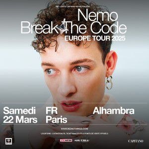 Nemo en concert à l'Alhambra en mars 2025