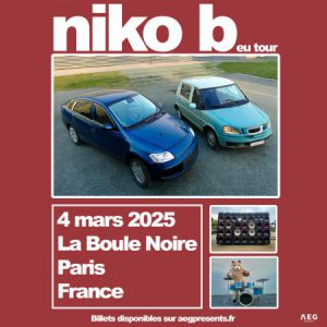 Niko B en concert à La Boule Noire en mars 2025