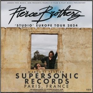 Pierce Brothers en concert au Supersonic Records en février 2024