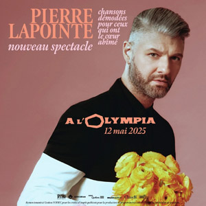 Pierre Lapointe en concert à L'Olympia en mai 2025