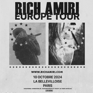 Rich Amiri en concert à La Bellevilloise en octobre 2024