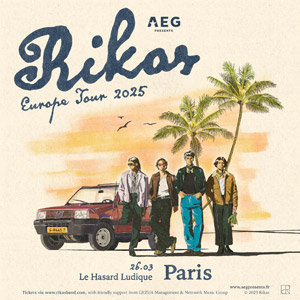 Rikas en concert au Hasard Ludique en mars 2025