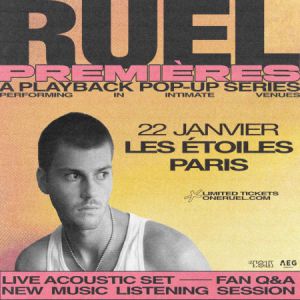 Ruel à Paris - Les Etoiles, le 22 janvier 2025