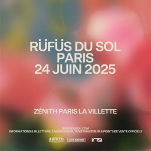 Rüfüs Du Sol en concert au Zénith de Paris en juin 2025