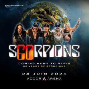 Scorpions en concert à l'Accor Arena en juin 2025