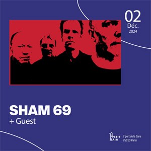 Sham 69 en concert au Petit Bain en décembre 2024