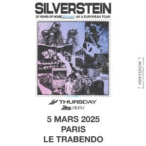 Silverstein en concert au Trabendo en mars 2025