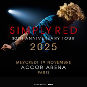 Simply Red en concert à l'Accor Arena en novembre 2025