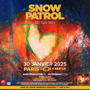 Snow Patrol en concert à L'Olympia en 2025
